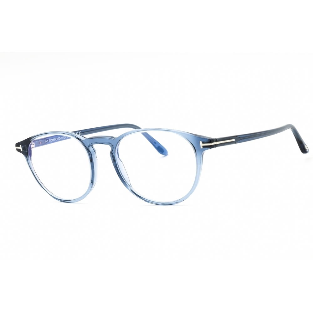NWT Tom Ford FT5803-B Blue Round 51mm Eyeglasses